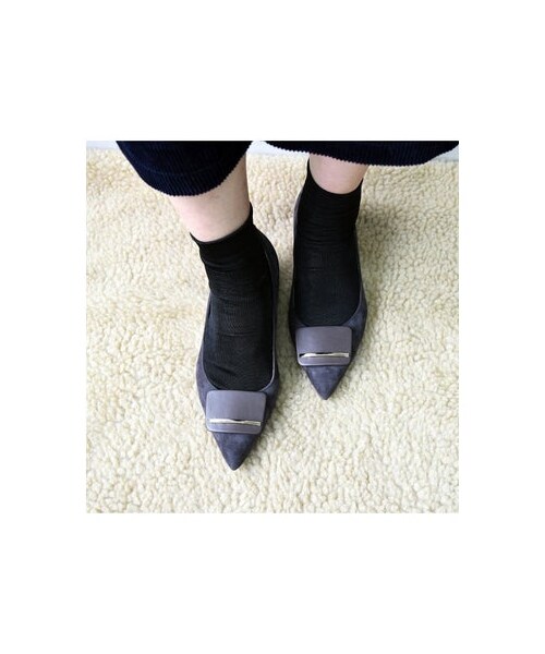 Mode et Jacomo(モードエジャコモ)の「モード エ ジャコモ MODE ET JACOMO バックルポインテッドトゥパンプス (パンプス・レディース・BLK/BLS/BRS/GYS/BL/OK/LBUS/BG/BLC/GYC/RGC/BRZ/BLB・220/22cm/225/22.5cm/230/23cm/235/23.5cm/240/24cm/245/24.5cm/250/25cm/25cm)」の13枚目の写真