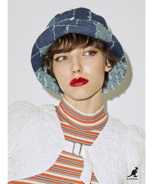 jouetie（ジュエティ）の「【KANGOL】デニムハット（ハット・レディース・インディゴ・M/F）」の20枚目の写真