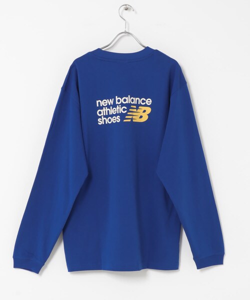 URBAN RESEARCH Sonny Label（アーバンリサーチサニーレーベル）の「NEW BALANCE　プレミアムロゴロングスリーブ（Tシャツ/カットソー・メンズ・ブルー/パーマフロスト・M/L/XL）」の13枚目の写真