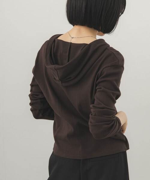 KBF（ケイビーエフ）の「ランダムRIBフーディー（パーカー・レディース・OFF/BROWN/RED・One）」の16枚目の写真