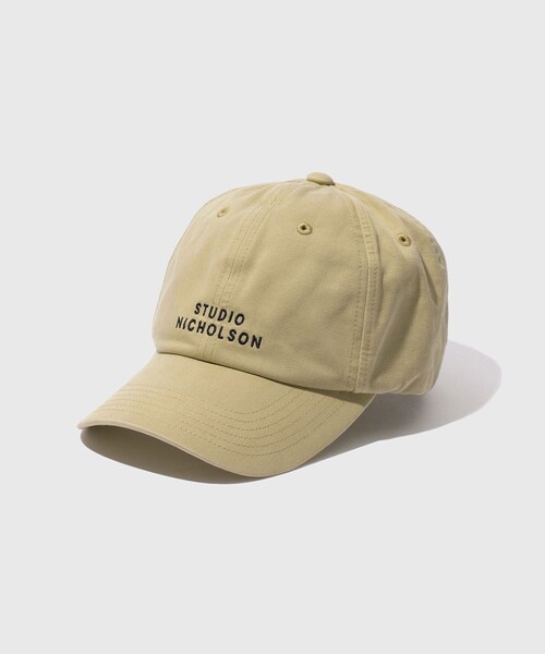 ADAM ET ROPE'(アダムエロペ)の「【STUDIO NICHOLSON/スタジオニコルソン】LOGO CAP SNM(キャップ・メンズ・ベージュ/ネイビー・F)」の3枚目の写真