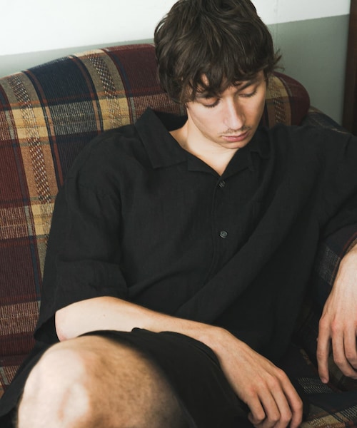 URBAN RESEARCH(アーバンリサーチ)の「『別注』BROOKS BROTHERS×URBAN RESEARCH LINEN CAMP SHIRTS SHORT-SLEEVE(シャツ/ブラウス・メンズ・BLACK/BLUE/BODEAUX・M/L/XL)」の6枚目の写真