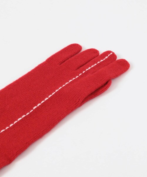 URBAN RESEARCH（アーバンリサーチ）の「kokyo　Long Stitch Gloves（ベルト・レディース・Red/Charcoal・-）」の8枚目の写真
