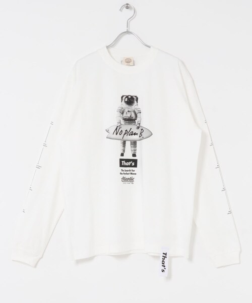 THE GOODLAND MARKET（ザグッドランドマーケット）の「That’s　The Long Tee (No plan B)（Tシャツ/カットソー・メンズ・WHITE/BLACK・M/XL/L）」の6枚目の写真