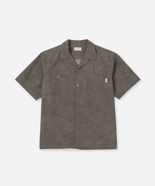 Saturdays NYC(サタデーズ ニューヨークシティ )の「Canty Open Collar SS Shirt(シャツ/ブラウス・レディース・チャコール/ライトグレー/ベージュ/ブルー・L/M/S/XL)」の2枚目の写真