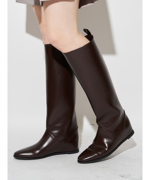 ELENDEEK（エレンディーク）の「IN HEEL LONG BOOTS（ブーツ・レディース・ブラック/ブラウン・37/38）」の4枚目の写真