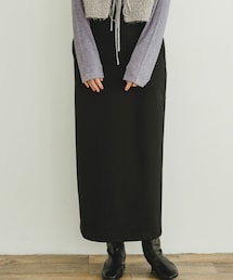 裏起毛ポンチスカート