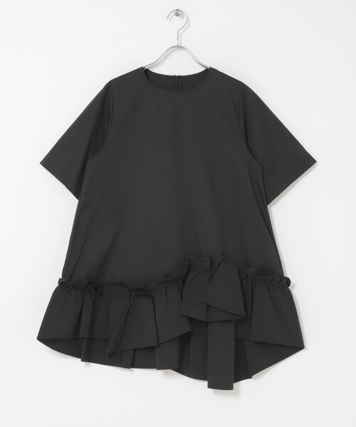 URBAN RESEARCH ROSSO（アーバンリサーチロッソ）の「ELENDEEK　FRILL HEM BLOUSE（シャツ/ブラウス・レディース・OWHT/BLK/LME・Free）」の7枚目の写真