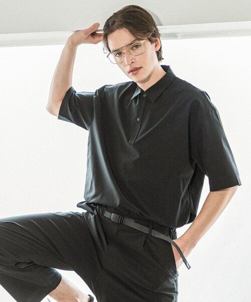 URBAN RESEARCH（アーバンリサーチ）の「『XLサイズあり』『撥水』SOLOTEX STRETCH ポロシャツ（ポロシャツ・メンズ・BLACK/D.NAVY/ICE GRAY・M/L/XL）」の7枚目の写真