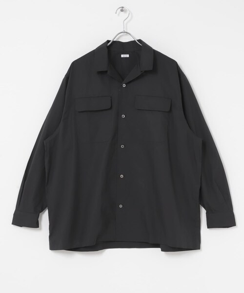 URBAN RESEARCH（アーバンリサーチ）の「THE DAY　OPEN COLLAR SHIRT（シャツ/ブラウス・メンズ・BLACK/BROWN/WHITE・1/2）」の2枚目の写真