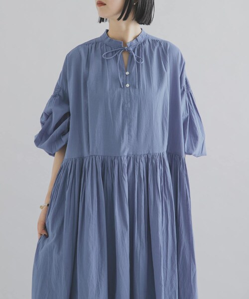 THE GOODLAND MARKET（ザグッドランドマーケット）の「FANAKA　ロングドレス（ワンピース・レディース・OFF WHITE/BLACK/BLUE・Free）」の21枚目の写真