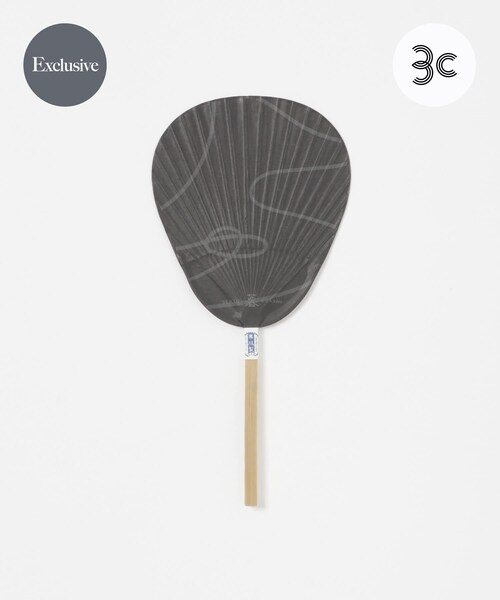 URBAN RESEARCH（アーバンリサーチ）の「『別注』栗川商店×URBAN RESEARCH　「ゆ」uchiwa（その他雑貨・メンズ・BLK×CCL/BEG×OFF/BLU×OFF・one）」の4枚目の写真