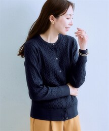 7days Life Styling | ケーブルニットカーディガン（静電防止・毛玉になりにくい・ＵＶカット・タンブル乾燥OK）(ニット/セーター)
