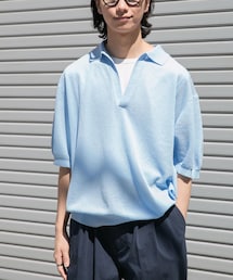 URBAN RESEARCH DOORS | FORK&SPOON　リネンブレンドスキッパーニット(ニット/セーター)