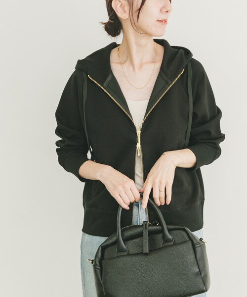 ITEMS URBANRESEARCH（アイテムズ アーバンリサーチ）の「ダンボールジップパーカー（パーカー・レディース・BLK/BRN/GRY・FREE）」の5枚目の写真