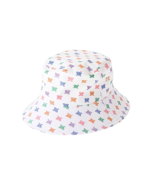 jouetie(ジュエティ)の「モノグラムバケットハット(ハット・レディース・ベージュ/ピンク/オフホワイト・F)」の1枚目の写真