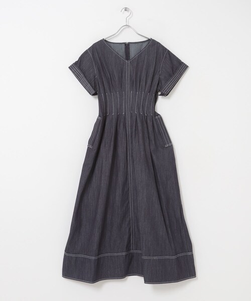 URBAN RESEARCH ROSSO（アーバンリサーチロッソ）の「ELENDEEK　WAIST TUCKED ONE-PIECE（ワンピース・レディース・IDG・1）」の3枚目の写真