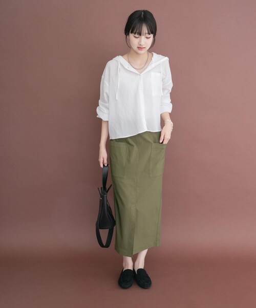 ITEMS URBANRESEARCH(アイテムズ アーバンリサーチ)の「ストレッチタイトスカート(スカート・レディース・BLK/D/KHK/CML・S/M)」の19枚目の写真