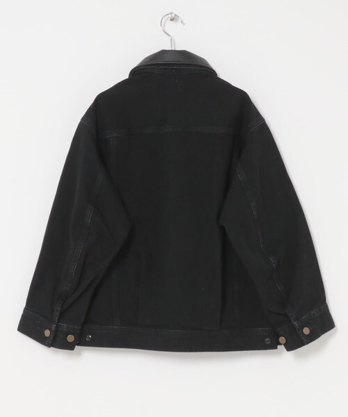URBAN RESEARCH ROSSO（アーバンリサーチロッソ）の「『別注』Lee×ROSSO　2WAY COLLAR JACKET（デニムジャケット・レディース・OW BLACK/OW  BLUE・Free）」の8枚目の写真
