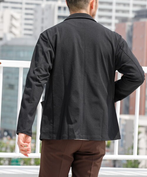 URBAN RESEARCH ROSSO（アーバンリサーチロッソ）の「『WEB限定』『セットアップ対応/XLサイズあり』コンフォータブルドライジャケット（テーラードジャケット・メンズ・NAVY/CHARCOAL/BLACK・S/M/L/XL）」の7枚目の写真