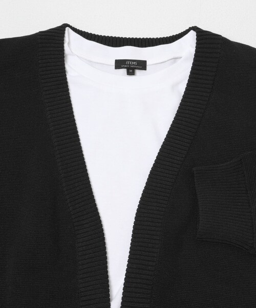 ITEMS URBANRESEARCH（アイテムズ アーバンリサーチ）の「『洗濯可/抗菌/防臭/UVカット』高機能リブニットカーディガン+インナー セット（ニット/セーター・メンズ・BLK/BLU/BEG/GRY・M/L）」の11枚目の写真