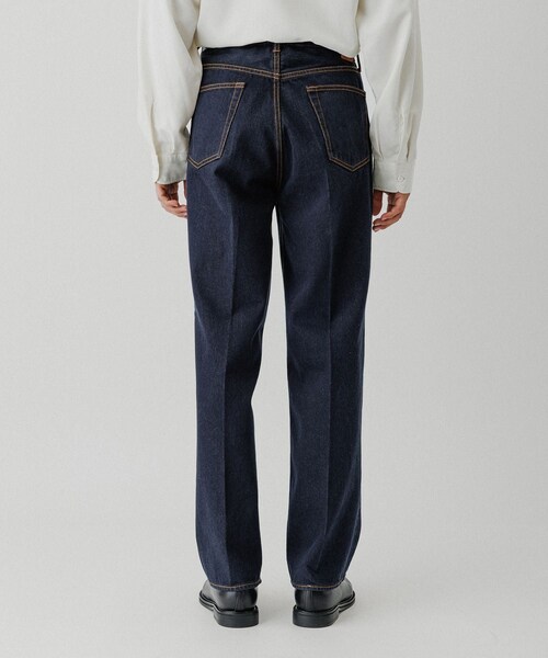ADAM ET ROPE'（アダムエロペ）の「ストレート デニムスラックス（デニムパンツ・メンズ・ブラック系/ネイビー・L/M/S/XL）」の19枚目の写真