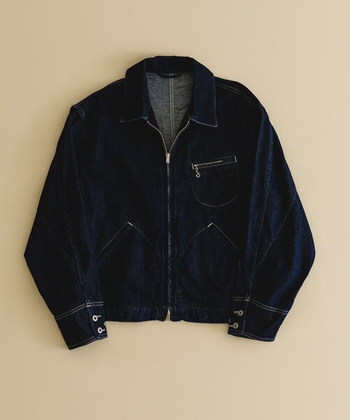 URBAN RESEARCH（アーバンリサーチ）の「blurhmsROOTSTOCK　Light oz Denim ZIP Work Jacket（デニムジャケット・メンズ・INDIGO・2/3）」の2枚目の写真