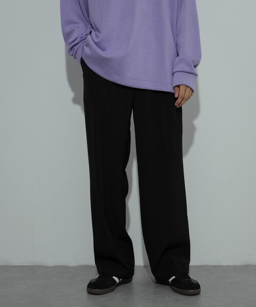 SENSE OF PLACE by URBAN RESEARCH（センスオブプレイスバイアーバンリサーチ）の「ダブルタックワイドスラックス（その他パンツ・メンズ・BLACK/GRAY/BROWN/KHAKI・M/L）」の12枚目の写真