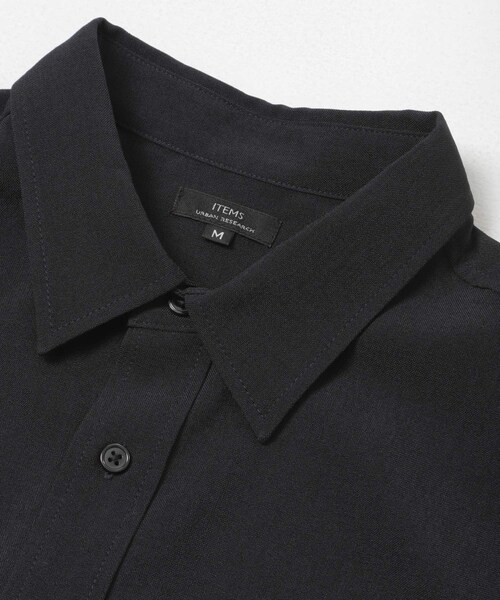 ITEMS URBANRESEARCH(アイテムズ アーバンリサーチ)の「『接触冷感/吸水速乾/イージーケア/UVカット』クイックドライリネンタッチ半袖シャツ(シャツ/ブラウス・メンズ・BLK/CHA/BEG/OLV・M/L)」の14枚目の写真