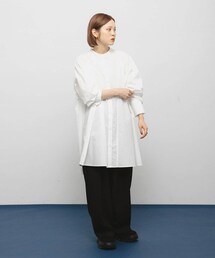 KBF | WIDEフレアミニシャツワンピース(ワンピース)
