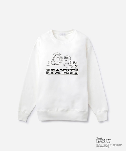 Saturdays NYC(サタデーズ ニューヨークシティ )の「PEANUTS x Saturdays NYC Gang Crew Sweatshirt(スウェット・レディース・ホワイト・L/M/XL)」の1枚目の写真