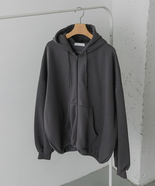SENSE OF PLACE by URBAN RESEARCH（センスオブプレイスバイアーバンリサーチ）の「バルーンzipルーズパーカー（パーカー・メンズ・CHARCOAL/BLACK/GRAY・M/L）」の20枚目の写真