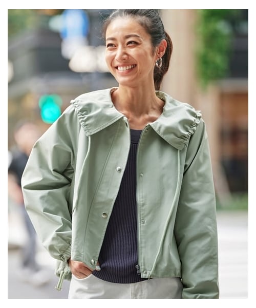 nissen（ニッセン）の「ドロストスプリングショート丈ジャケット