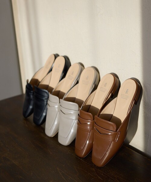 ROPE' PICNIC（ロペピクニック）の「ローファーミュール（ローファー・レディース・ブラック/グレー系/キャメル・L/M）」の14枚目の写真