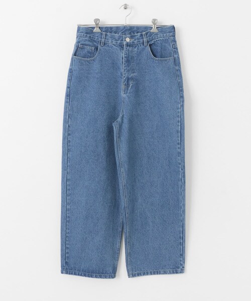 SENSE OF PLACE by URBAN RESEARCH（センスオブプレイスバイアーバンリサーチ）の「ストレートデニムパンツ（デニムパンツ・メンズ・BLACK/L.INDIGO・S/M/L）」の22枚目の写真