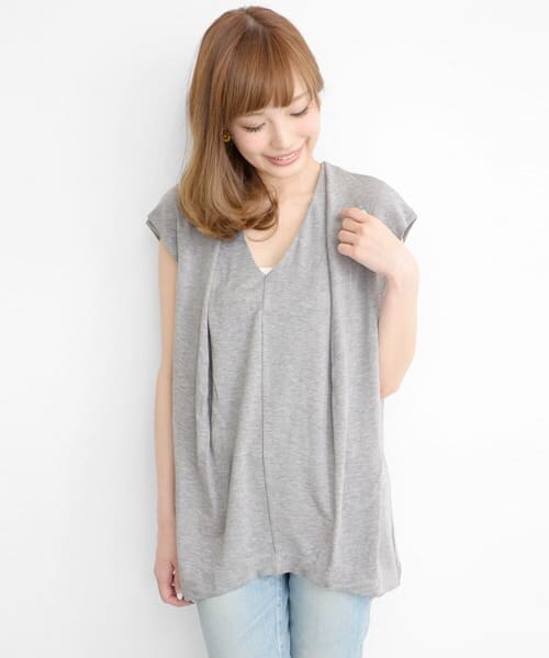 URBAN RESEARCH ROSSO（アーバンリサーチロッソ）の「VネックTOPS Set タックPANTS（サロペット/オーバーオール・レディース・ROYAL BLUE/GRAY/BLACK・FREE）」の11枚目の写真