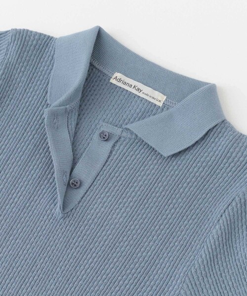 URBAN RESEARCH DOORS（アーバンリサーチドアーズ）の「Adriana Kay　半袖ポロTシャツ（ポロシャツ・レディース・別注MATIN/Ecru/別注NAVY・FREE）」の9枚目の写真