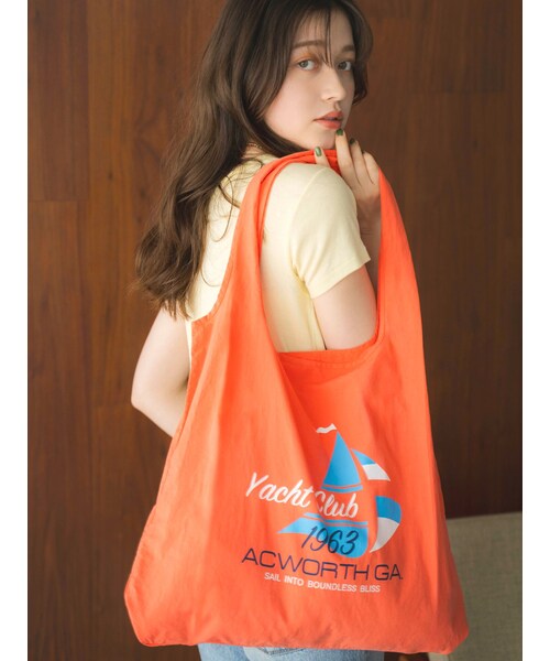 Ungrid（アングリッド）の「カラーロゴエコBAG（エコバッグ/サブバッグ・レディース・アイボリー/レッド/グリーン/ブルー/オレンジ・F）」の20枚目の写真