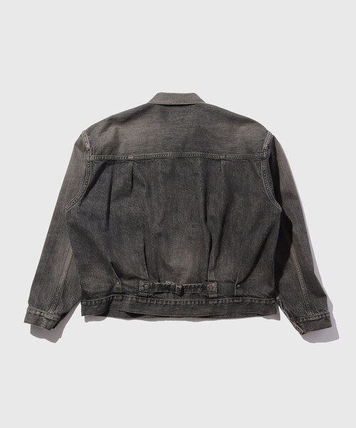 ADAM ET ROPE'（アダムエロペ）の「【DAIRIKU/ダイリク】2PKT Vinatge Denim Jacket（デニムジャケット・メンズ・ブラック・L/M/S）」の18枚目の写真