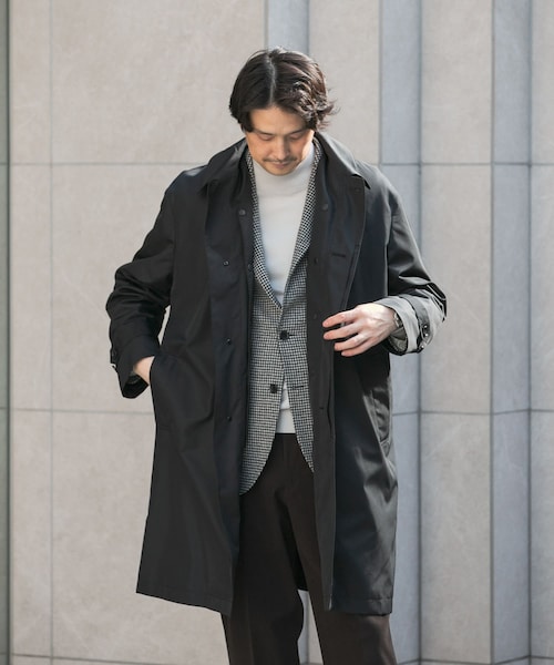 URBAN RESEARCH DOORS(アーバンリサーチドアーズ)の「LIFE STYLE TAILOR 3WAYコンフォータブルコート(ダウンジャケット/コート・メンズ・BLACK/NAVY・M/L)」の9枚目の写真