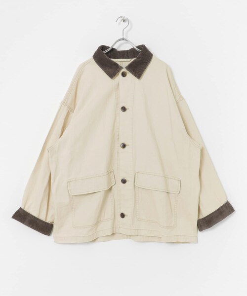 SENSE OF PLACE by URBAN RESEARCH（センスオブプレイスバイアーバンリサーチ）の「『セットアップ対応』デニムカバーオール（カバーオール・メンズ・IVORY/BLACK・M/L）」の11枚目の写真