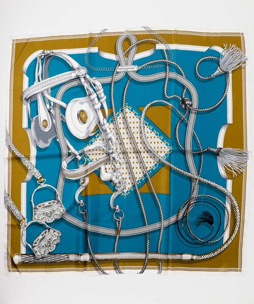 URBAN RESEARCH ROSSO（アーバンリサーチロッソ）の「manipuri　88ジョッキー（バンダナ/スカーフ・レディース・green/turquoise・FREE）」の2枚目の写真