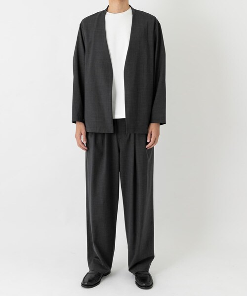 URBAN RESEARCH(アーバンリサーチ)の「『セットアップ対応』『マシンウォッシャブル』ST WASHABLE WL C/LESS JACKET(テーラードジャケット・メンズ・INK NAVY/TAUPE/BLACK TOP・M/L)」の8枚目の写真