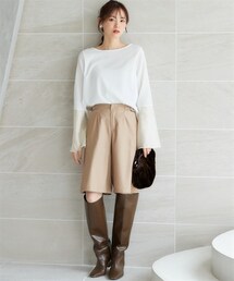 nissen | 大きいサイズ　オトナシルエットのハーフパンツ　miclat(パンツ)