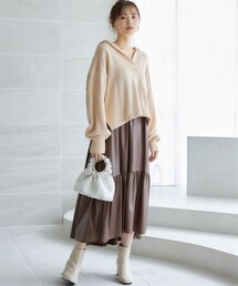 miclat | 大きいサイズ　ニットパーカー　miclat(ニット/セーター)