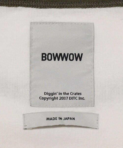 ADAM ET ROPE'(アダムエロペ)の「【BOWWOW/バウワウ】USMC BULLDOG RIBBED SS CS AGING(Tシャツ/カットソー・メンズ・ホワイト系・L/M/XL)」の9枚目の写真