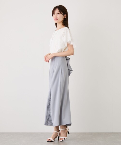 Jayro（ジャイロ）の「レースガーランドプルオーバー（Tシャツ/カットソー・レディース・ブラック/ホワイト系・M）」の19枚目の写真