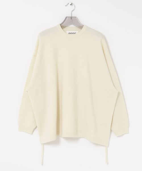 URBAN RESEARCH（アーバンリサーチ）の「dDdDdDd　CASHMERE BIG LONG-SLEEVE T-SHIRTS（ニット/セーター・メンズ・OATMEAL GR/OFF BEIGE・S/M/L/XL）」の15枚目の写真
