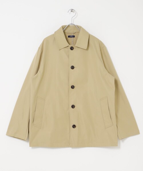 ITEMS URBANRESEARCH(アイテムズ アーバンリサーチ)の「防花粉×UVカット ステンカラーコート(楽着シリーズ)(テーラードジャケット・メンズ・BLK/BEG/KHK・M/L)」の18枚目の写真