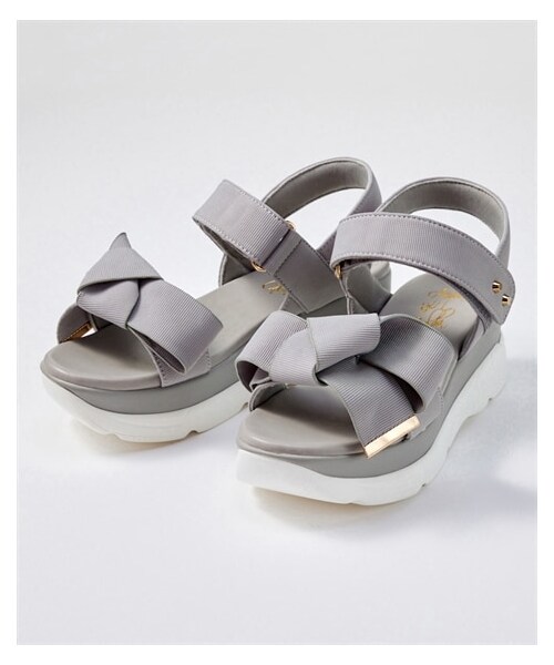 nissen（ニッセン）の「【ゆったり幅広】リボンモチーフスポーツサンダル（低反発中敷）（ワイズ４Ｅ）（サンダル・メンズ・黒/ベージュ/ストライプ/アイスグレー・M=23.0~23.5cm/4E/L=24.0~24.5cm/4E/LL=25.0~25.5cm/4E/3L=26.0~26.5cm/4E）」の12枚目の写真